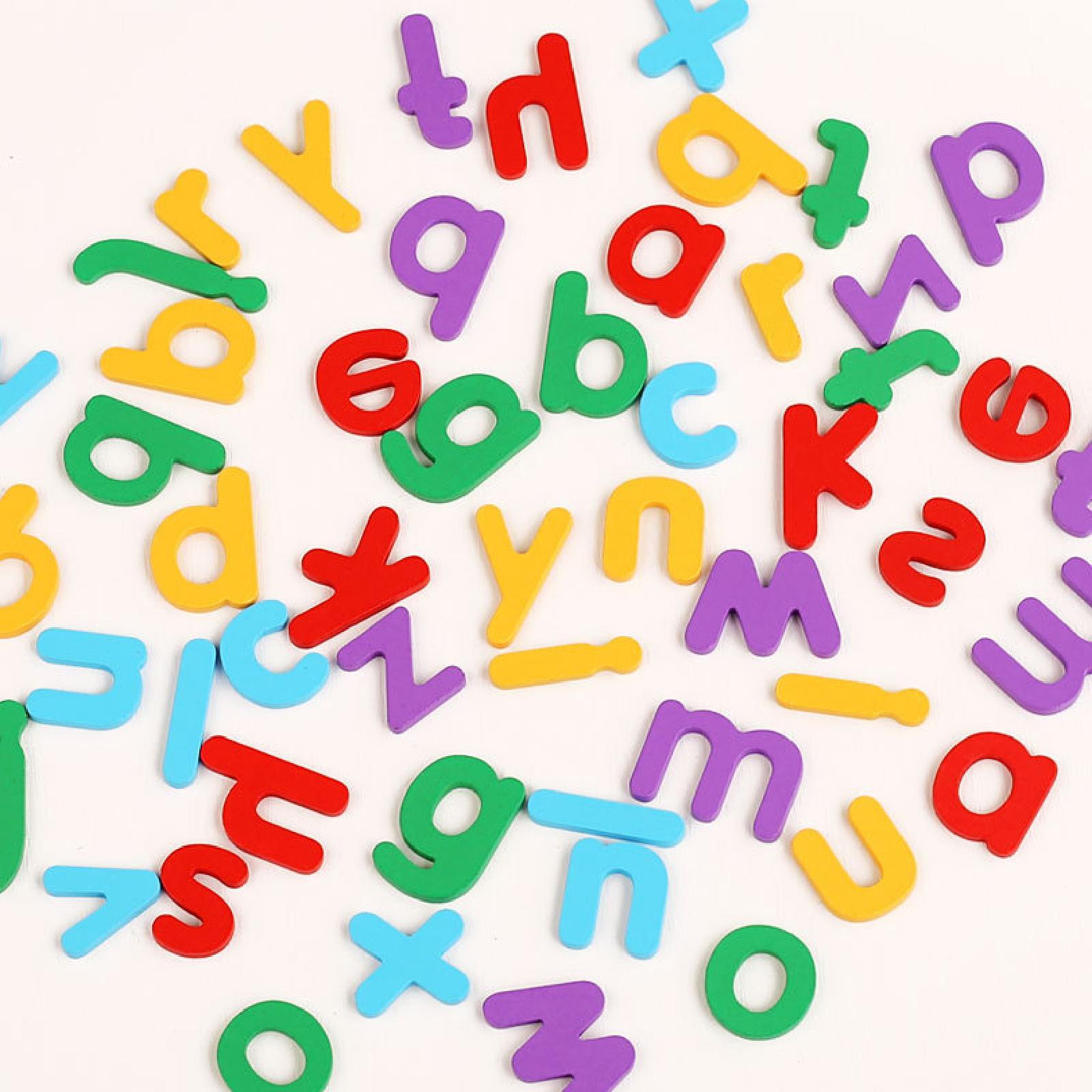 Kids Toys 2 Year Old - 木製スペル学習玩具 収納ボックス付き クラシックな明るい色の文字合わせスペルゲーム 2歳 3歳 4歳