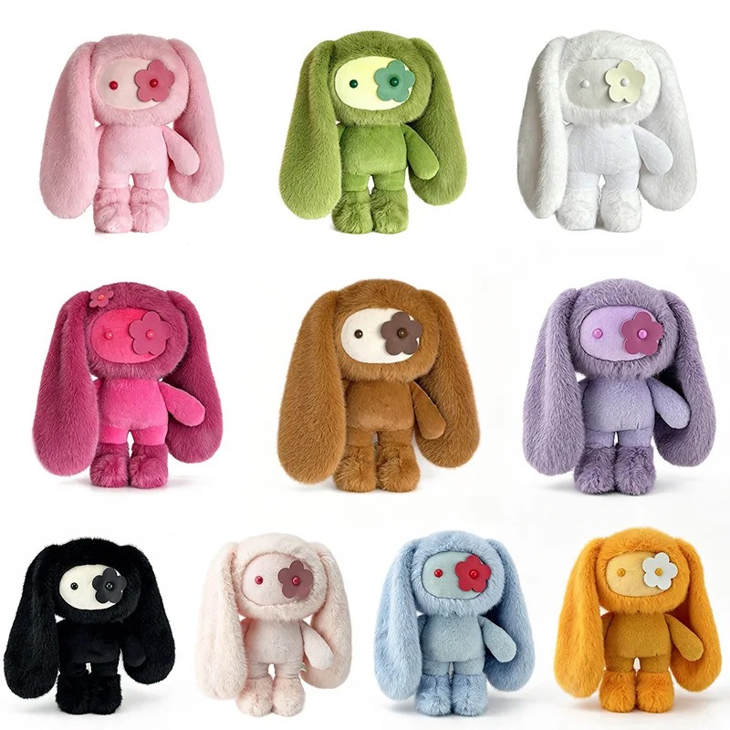 Kids Toys Resale - 30 センチメートルかわいいジュジュウサギぬいぐるみフラワーアイバニーぬいぐるみかわいい長い耳のおもちゃ家の装飾グッズギフト女の子のための