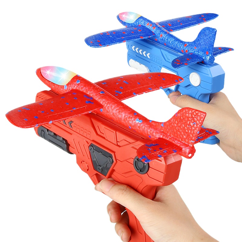 Catapult Launcher Toy - 屋外ゲーム子供用グライダー飛行飛行投げ泡飛行機射撃銃、子供用カタパルト飛行機ランチャーおもちゃ、射撃おもちゃ