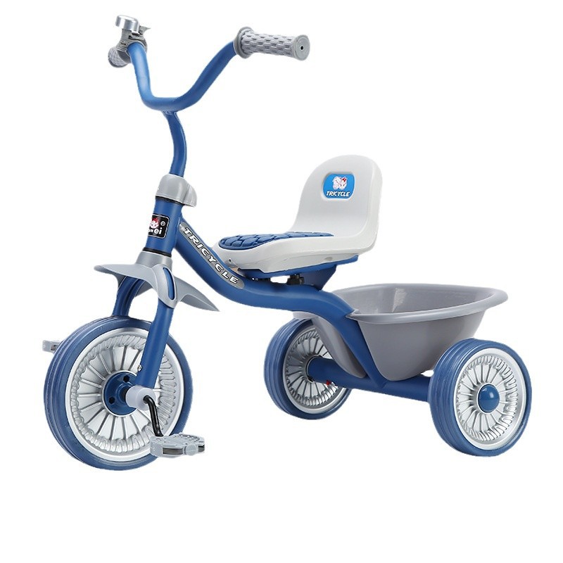 Kids Toys Under 1 Year - シンプルキッズ三輪車 1～6歳 男の子＆女の子用 ペダルカー バスケット付き 転倒防止安全フットレスト