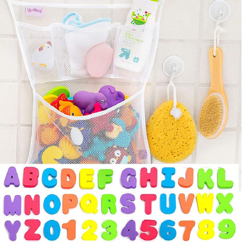 Bath Letter Number Foam - ベビーパズルバスおもちゃ EVA製アルファベット数字貼り付け 幼稚園認知言葉ジグソーパズル バスルーム数字 幼児早期教育おもちゃ