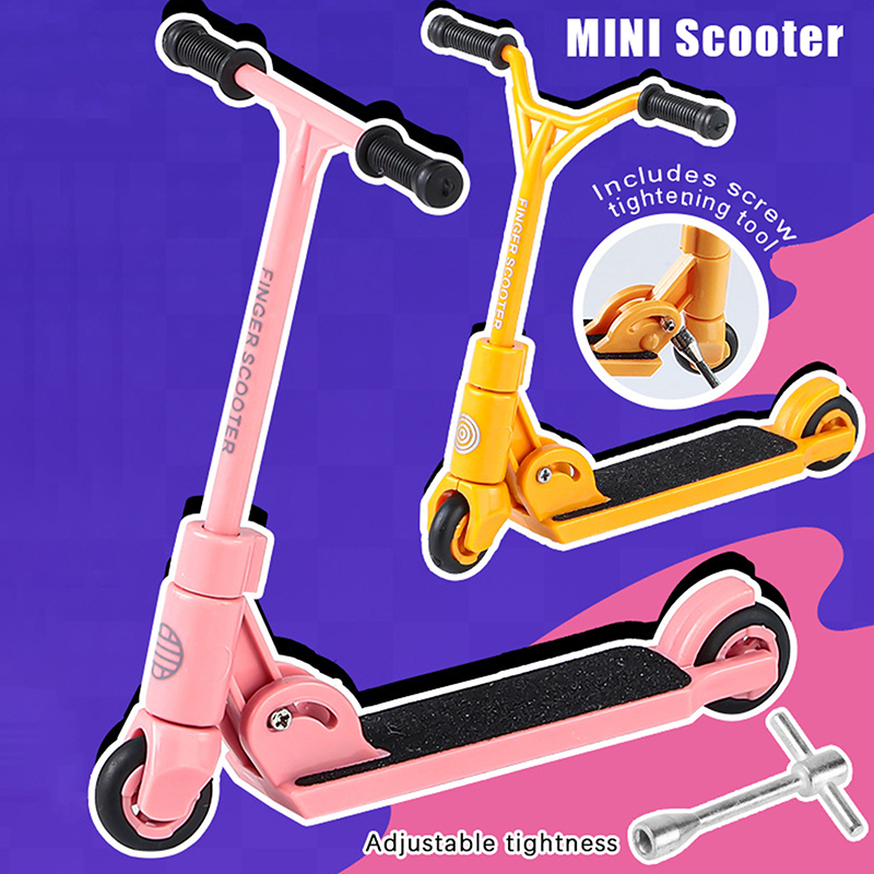 Kids Toys Scooter - 1pc 折りたたみ式フィンガースクーター T 字型指先スクータークリエイティブミニフィンガースクーターデスクトップ指先おもちゃ子供のための