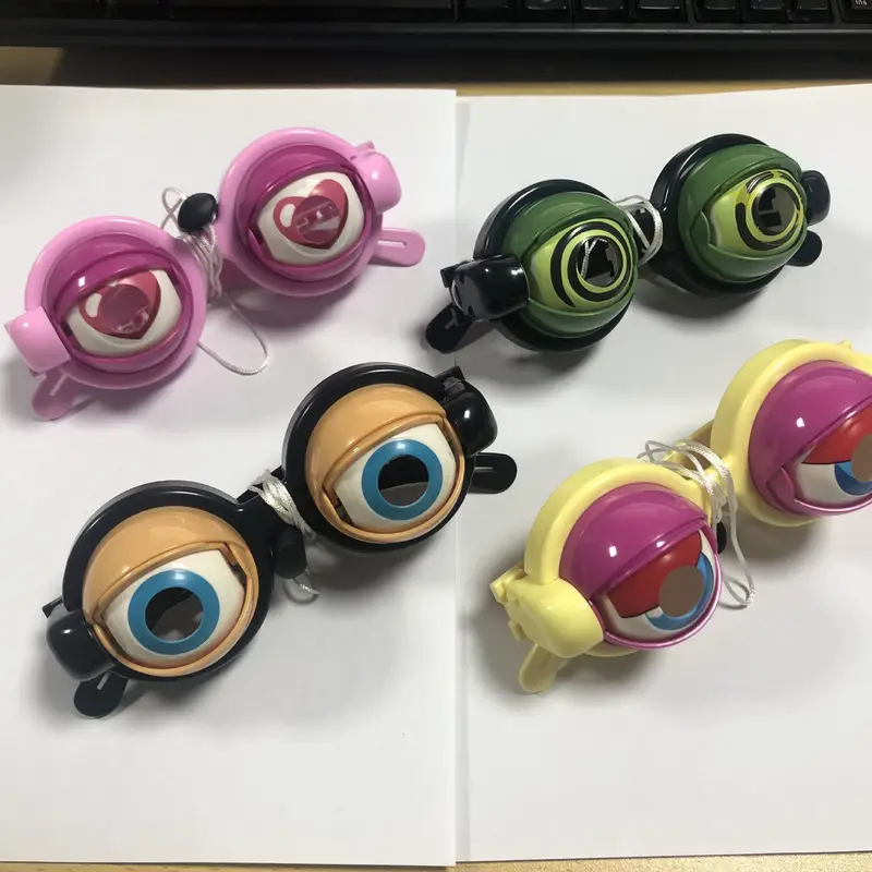 Kids Toys Videos - クレイジーグラス 新しい奇妙なパロディーおもちゃ セルフィービデオ 面白い砂の彫刻おもちゃ パーティーデコレーションアクセサリー 引き紐ウィンク