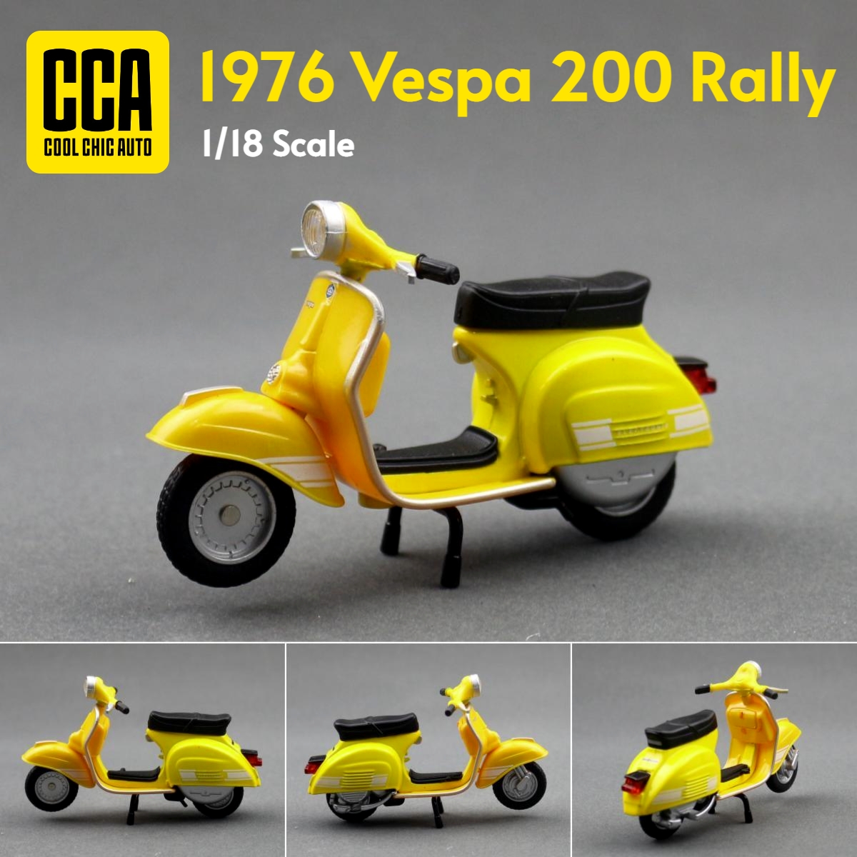 Kids Toys Scooter - 1/18 ベスパ 200 ラリー電動スクーターおもちゃのオートバイバイクモデル子供のための MSZ ダイキャストメタルミニチュアコレクションギフト男の子