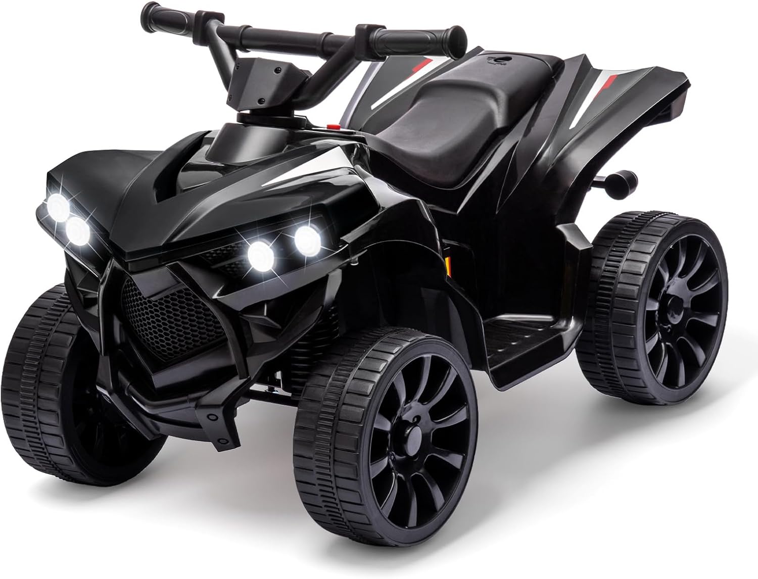 Kids Toys Quad - 6V 電動乗用玩具、子供用ATV四輪車、最高速度1.8MPH、耐摩耗性ホイール、音楽＆フットペダル付き、子供用電動四輪車