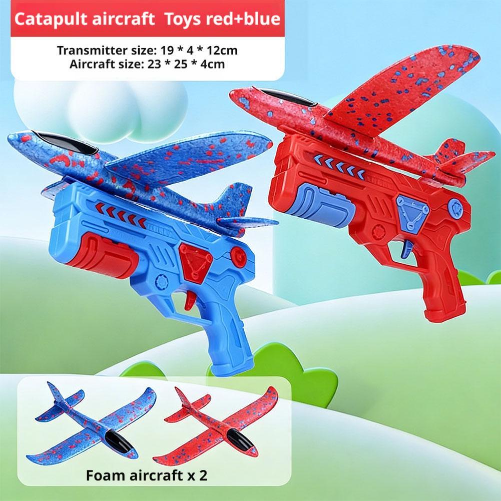 Catapult Launcher Toy - カタパルト飛行機ランチャーおもちゃフォームグライダー航空機シューター屋外飛行ゲーム子供向けインタラクティブスポーツ楽しいギフト