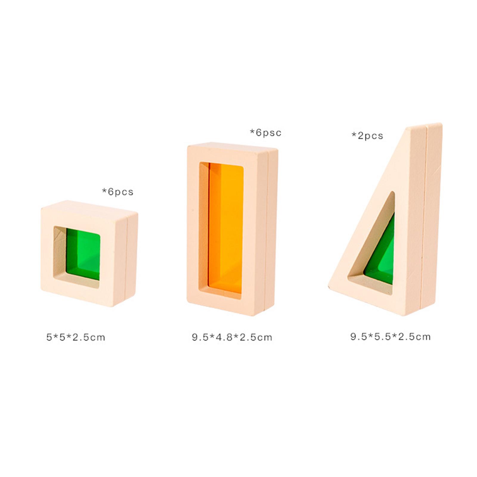 Wooden Blocks Stacking - 25ピース積み重ね積み木教育玩具親子ゲーム用