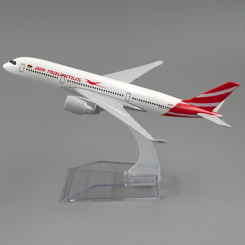 Kids Toys Mauritius - 1/400 エアバス A350 モーリシャス航空ミニチュア航空機モデル 16 センチメートル合金飛行機のおもちゃ子供キッズギフトコレクション装​​飾