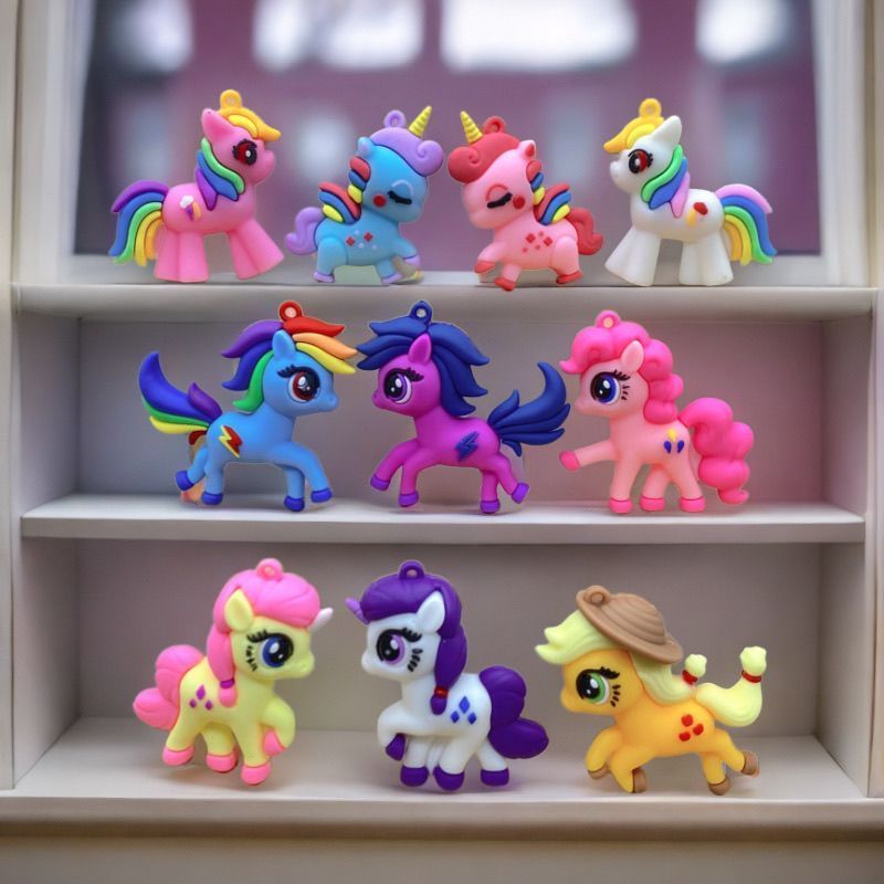 Kids Toys Resale - マイリトルポニー 9cm プリンセス ルナ、ピンキーパイ レアリティ、クラウドベル トレンディトイフィギュア