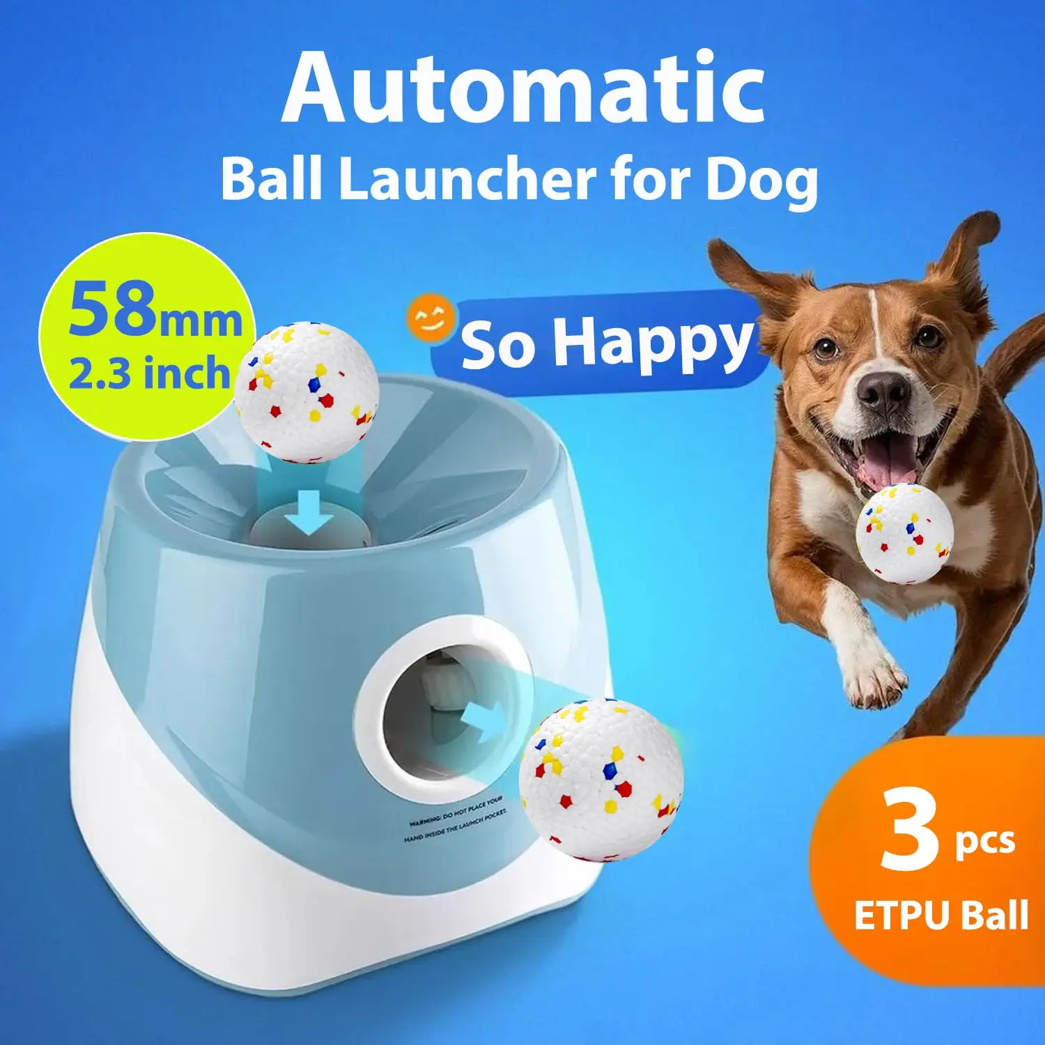 犬用テニスボールランチャー、犬用自動おもちゃ、自動で楽しいイ - Catapult Launcher Toy のレビューと価格
