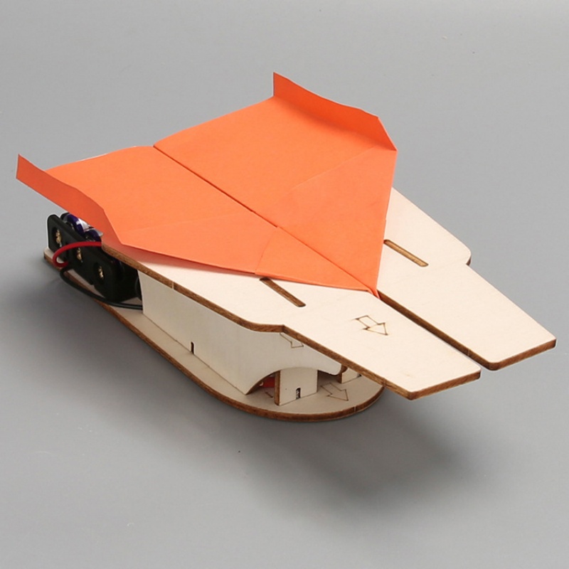 DIY 航空母艦紙飛行機カタパルトおもちゃ子供の科学実験教育 - Catapult Launcher Toy のレビューと価格