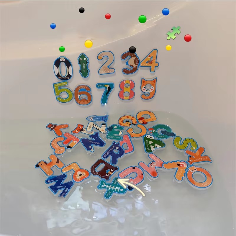 ベビーバスおもちゃ楽しい泡文字番号認知フローティングおもちゃ - Bath Letter Number Foam のレビューと価格