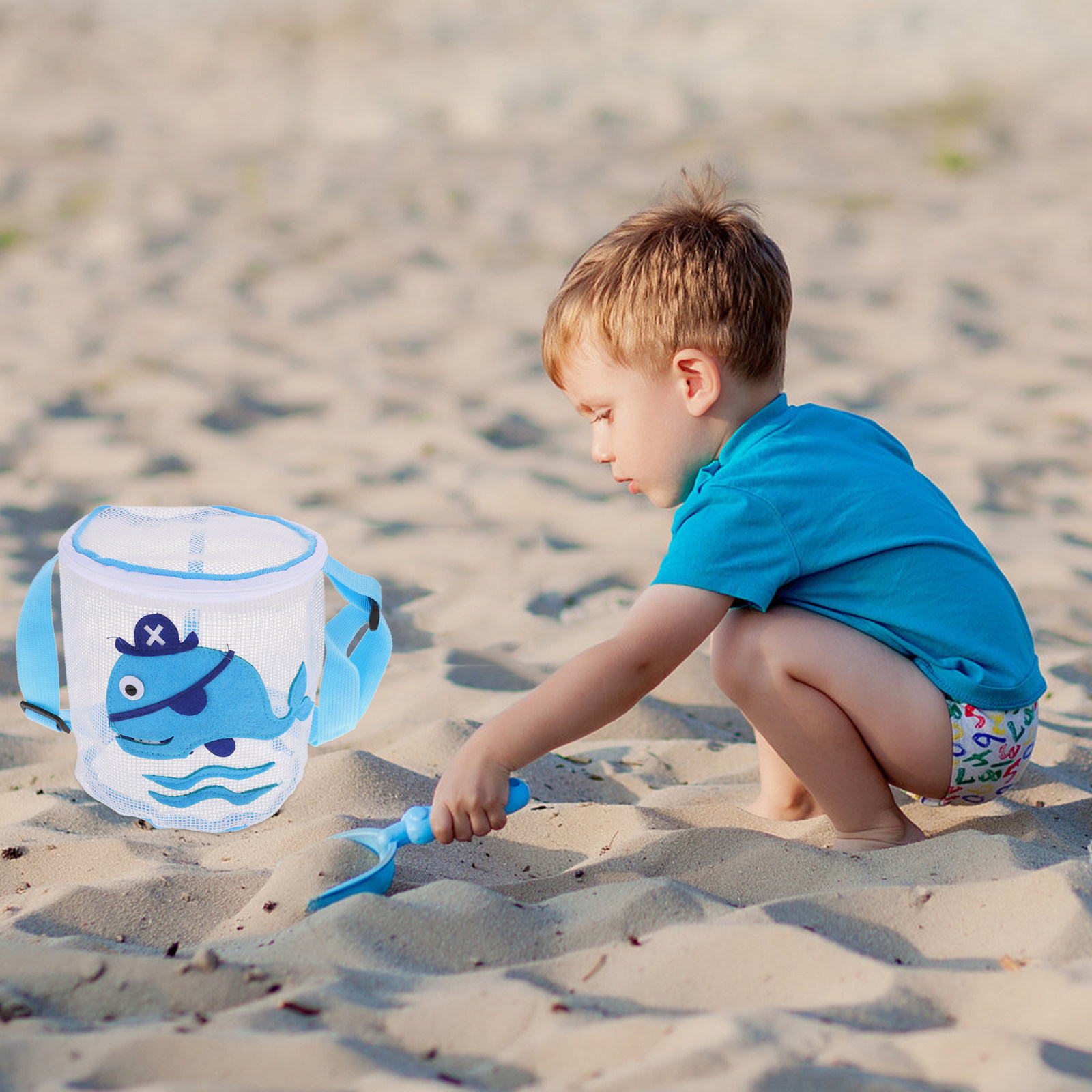 キッドビーチ貝殻バッグ メッシュジッパーデザイン 調節可能な - Kids Zipper Toys のレビューと価格