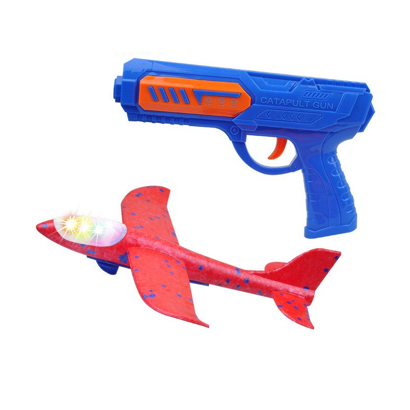 キッズ 24 または 34 センチメートル泡飛行機ランチャー - Catapult Launcher Toy のレビューと価格