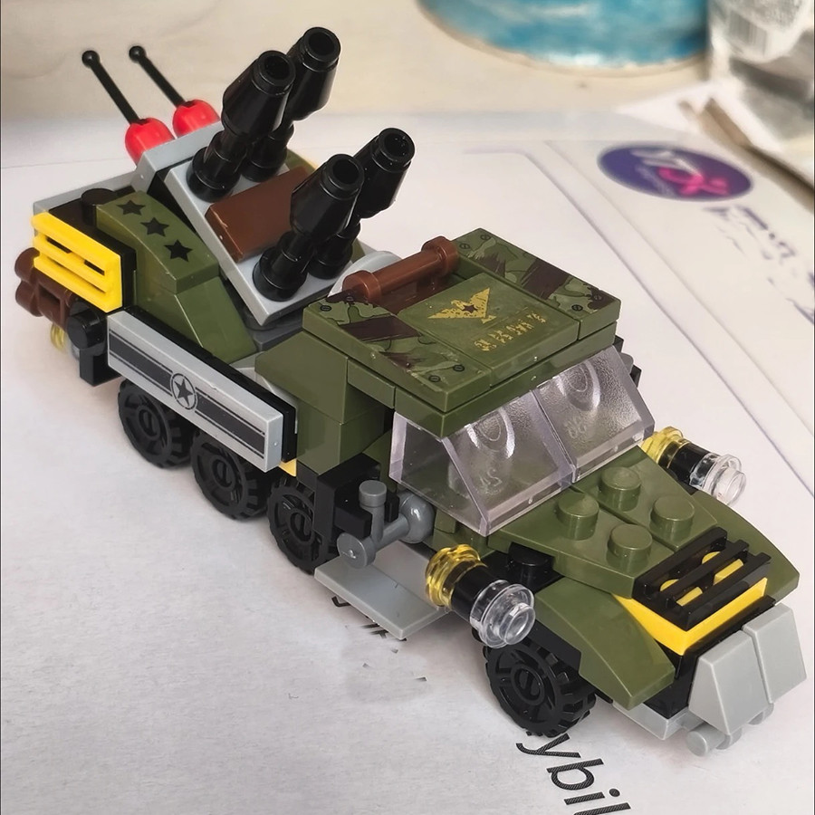 6 in 1都市工事車両警察トラックメカ恐竜ビルディングブロ - Kids Toys Videos のレビューと価格