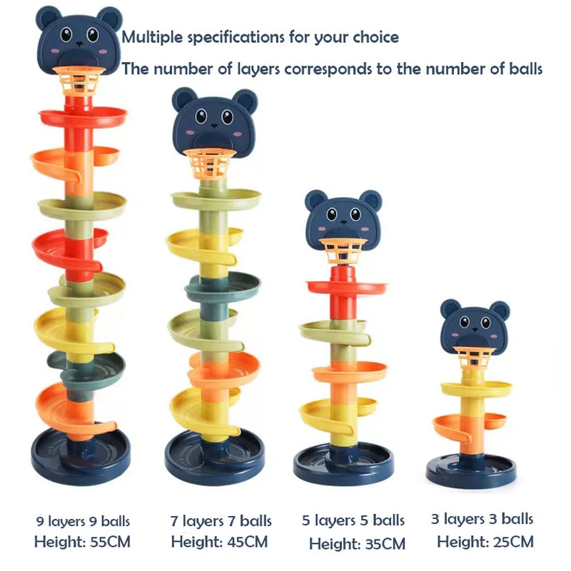 2-7 層トラックローリングボールパイルタワー赤ちゃんのため - Kids Toys 2 Year Old のレビューと価格
