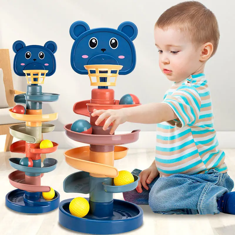 2-7 層トラックローリングボールパイルタワー赤ちゃんのため - Kids Toys 2 Year Old のレビューと価格