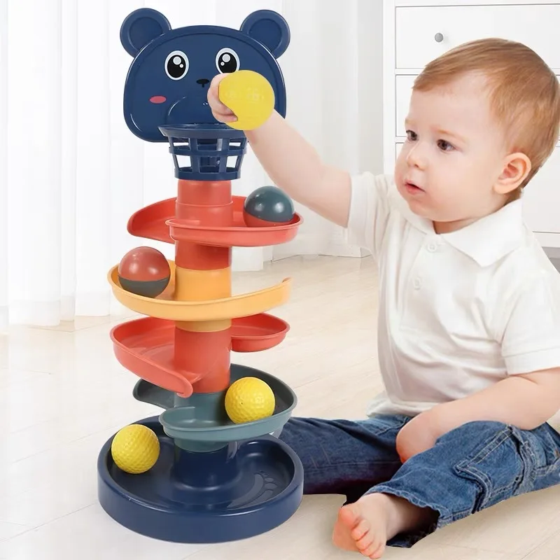 2-7 層トラックローリングボールパイルタワー赤ちゃんのため - Kids Toys 2 Year Old のレビューと価格