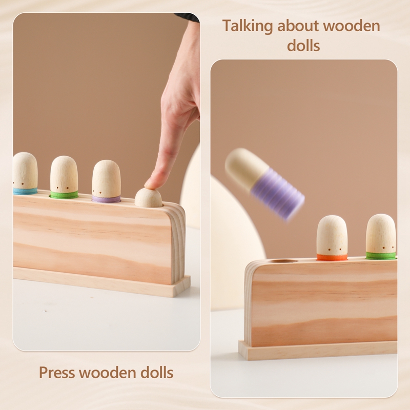 子供のための木製の顔の認識のおもちゃ,さまざまな色のトレーニ - Wooden Blocks Stacking のレビューと価格