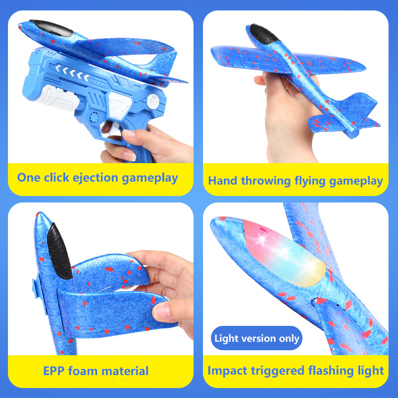 屋外ゲーム子供用グライダー飛行飛行投げ泡飛行機射撃銃、子供用 - Catapult Launcher Toy のレビューと価格