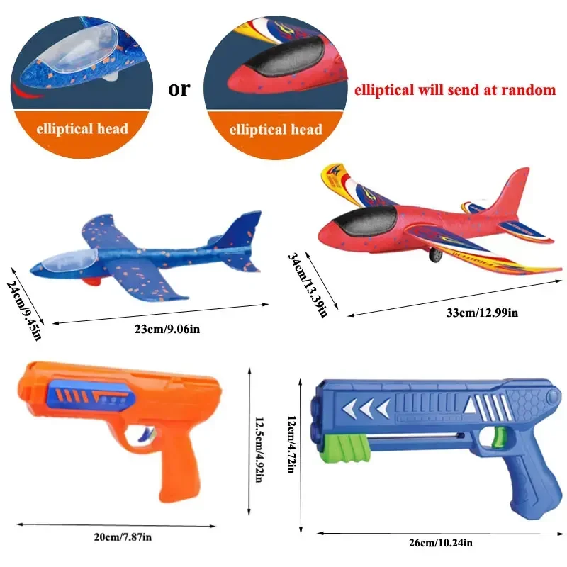 子供用フォーム飛行機おもちゃ銃,男の子用ランチャー,アウトド - Catapult Launcher Toy のレビューと価格