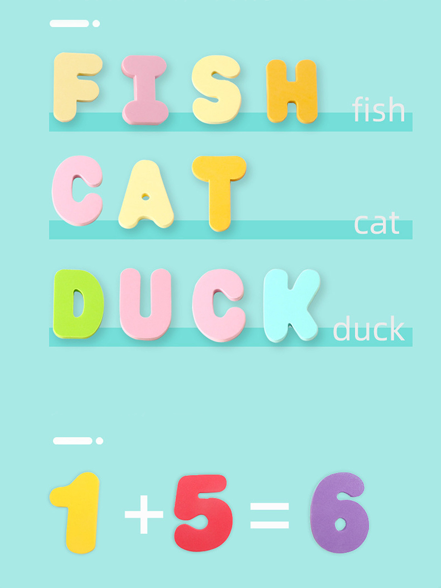 子供用お風呂おもちゃ 泡で浮かぶ文字数字 赤ちゃん早期教育数 - Bath Letter Number Foam のレビューと価格