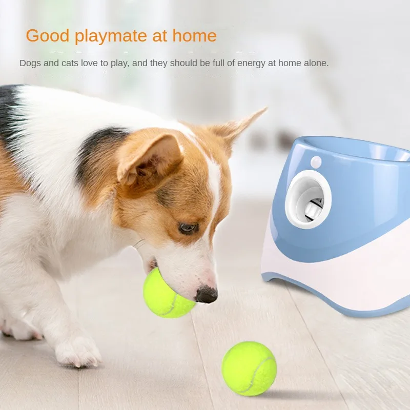 犬用テニスランチャー自動ペット犬追いかけおもちゃミニテニス投 - Catapult Launcher Toy のレビューと価格