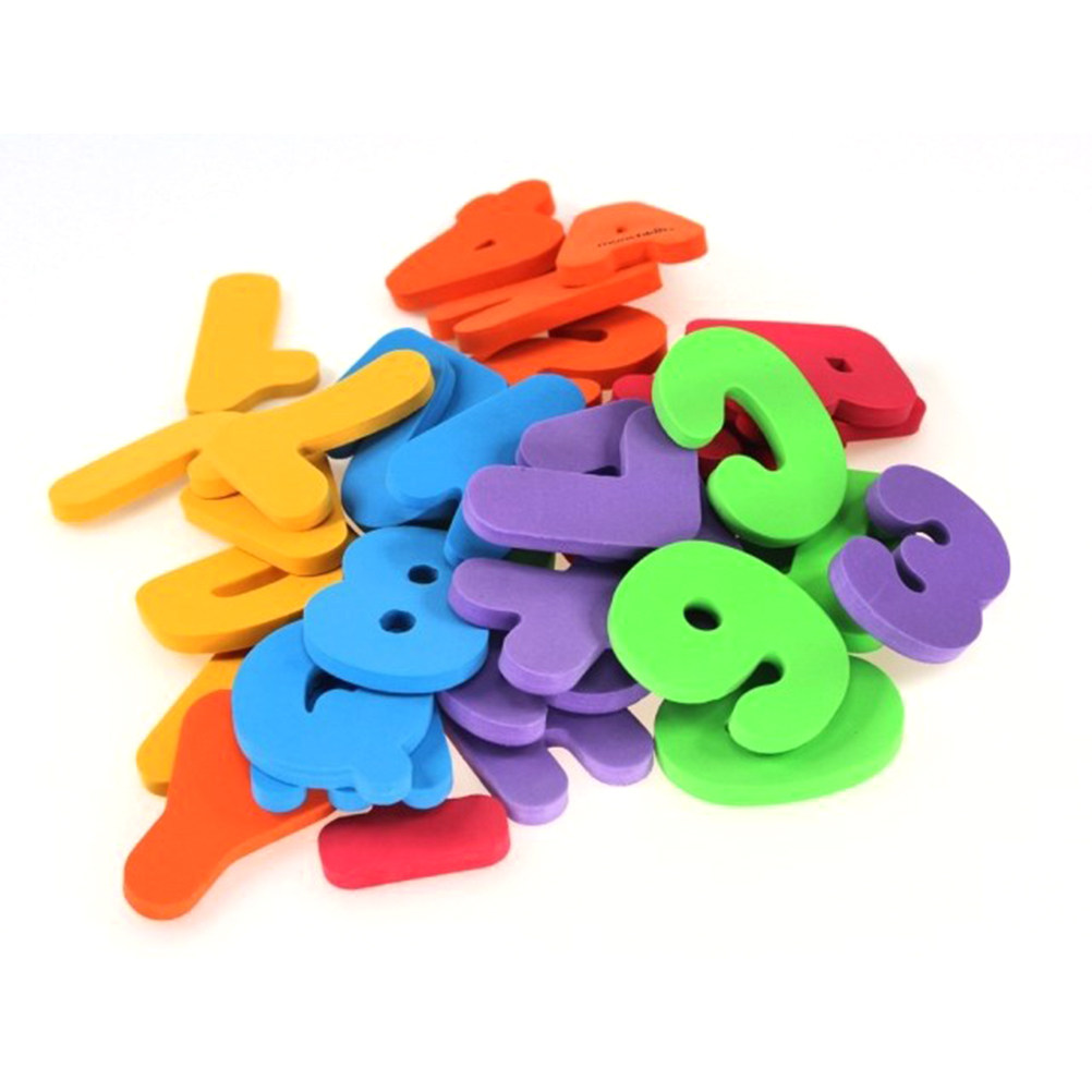 36個入り キッズトイ バスレター＆ナンバー 赤ちゃん用文字 - Bath Letter Number Foam のレビューと価格