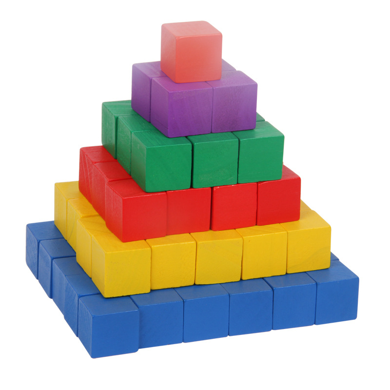 20 ピース/セットカラフルなミニ DIY 木製正方形ブロッ - Kids Toys Company のレビューと価格