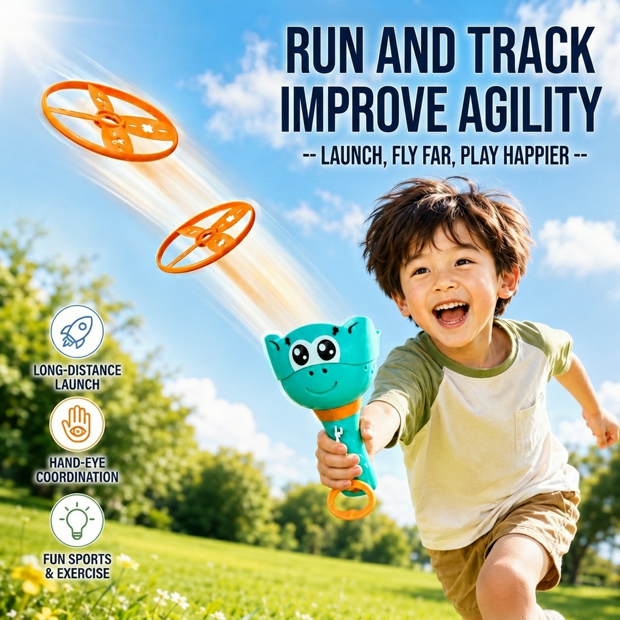 Mquduo フライングディスクカタパルトランチャートイ 子 - Catapult Launcher Toy のレビューと価格