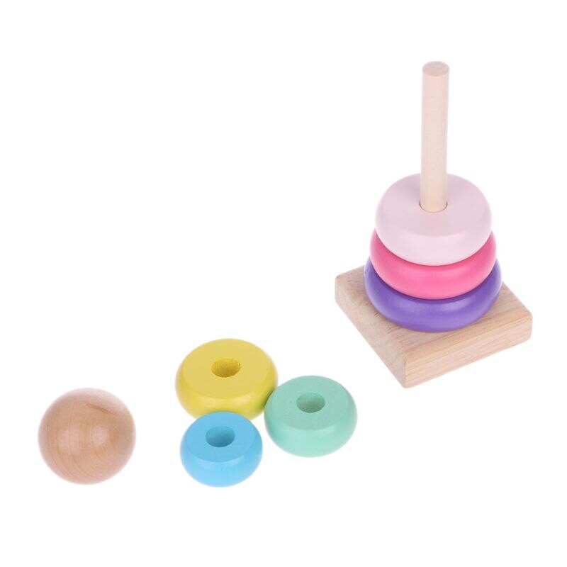 子供のためのレインボータワーフェルール木製おもちゃ、スタッキ - Kids Toys 2 Year Old のレビューと価格