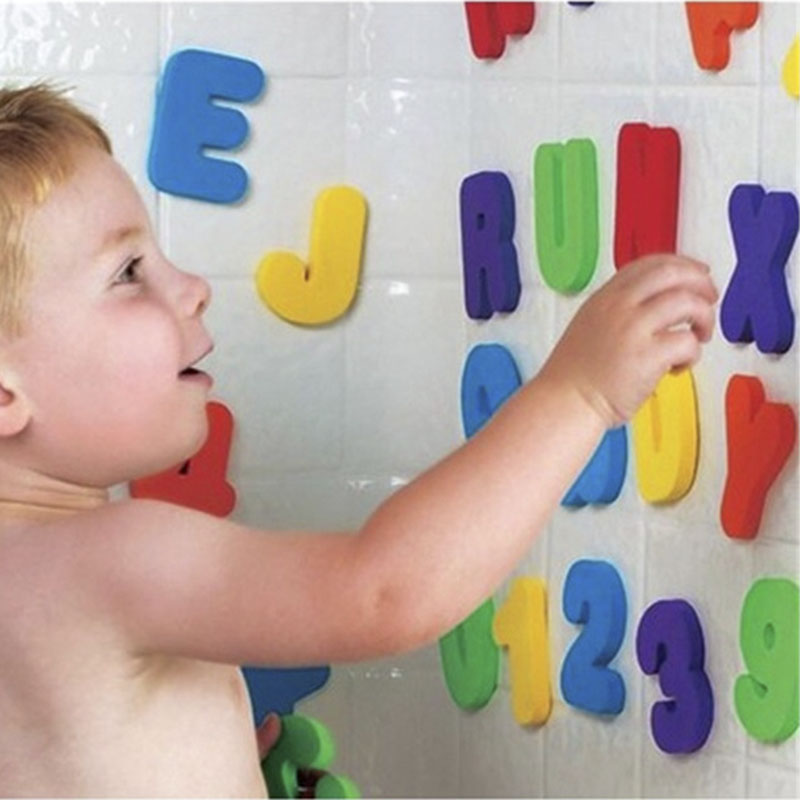 ベビーパズルバスおもちゃ EVA製アルファベット数字貼り付け - Bath Letter Number Foam のレビューと価格