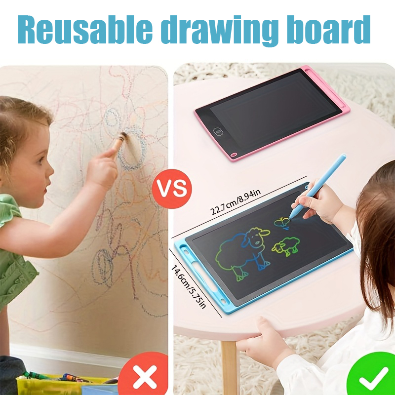 子供用LCDライティングタブレット、8.5インチカラフルお絵 - Learning Tablet Kids のレビューと価格