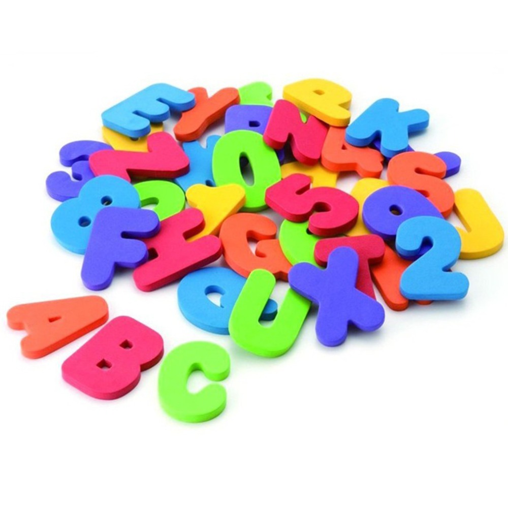 36個入り 新しい教育用ユニセックス文字数字フォームセット  - Bath Letter Number Foam のレビューと価格