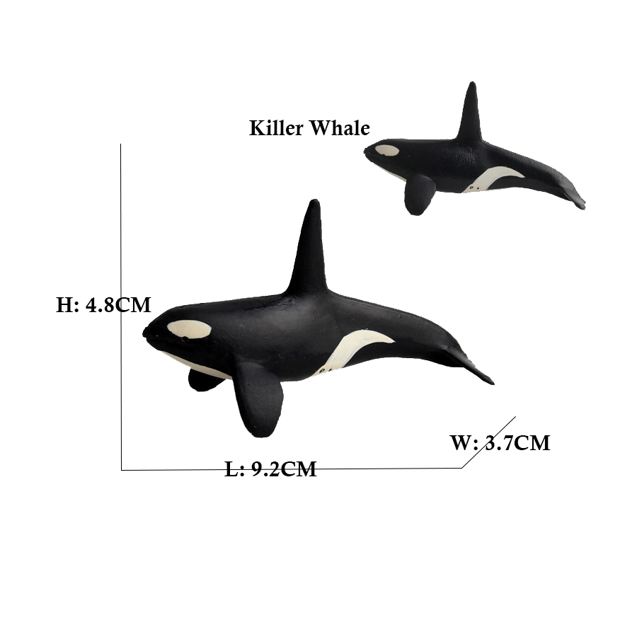 絶滅危惧種の海洋動物の置物キラー サメ シャチ ベルーガ ク - Kids Toys Under 1 Year のレビューと価格
