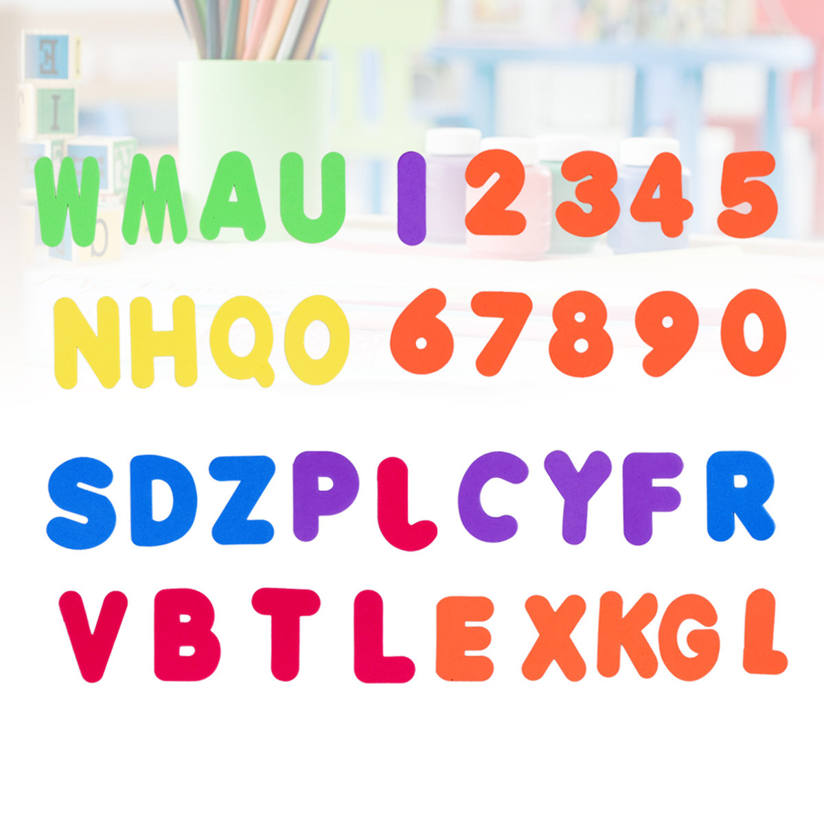 36個入りEVAバスレターナンバーフォームセット 安全でカラ - Bath Letter Number Foam のレビューと価格