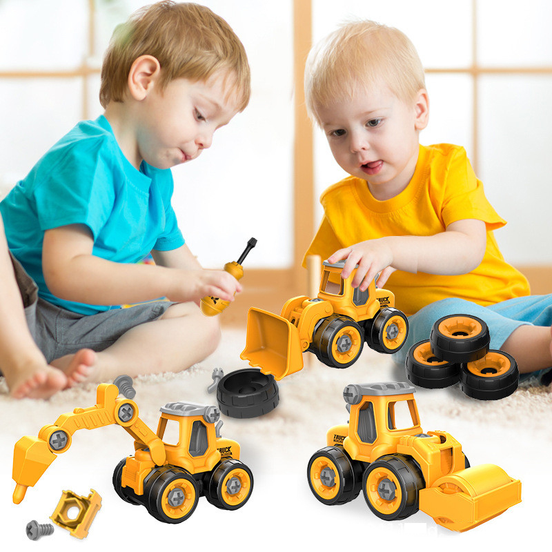 ナット分解ロードアンロードエンジニアリングトラック掘削機ブル - Kids Toys 2 Year Old のレビューと価格