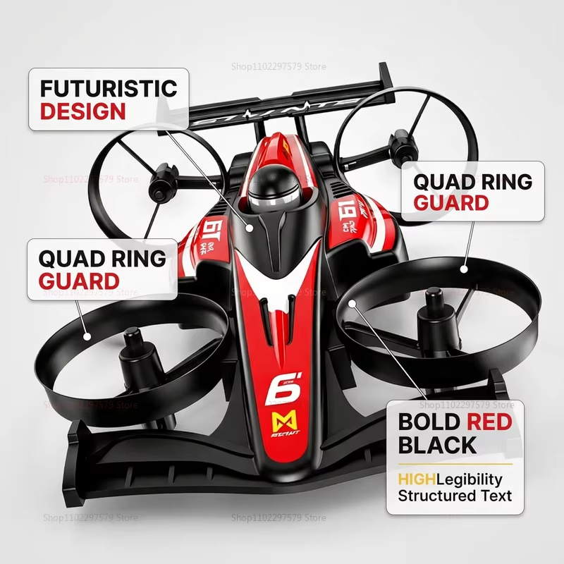 新型RCドリフトレーシングカー プロ仕様 空中・地上両用クア - Kids Toys Now のレビューと価格