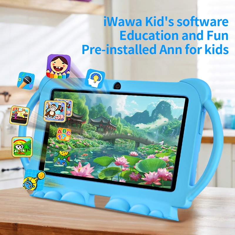7インチ子供用タブレット、漫画柄保護ケース付き、4GB RA - Learning Tablet Kids のレビューと価格