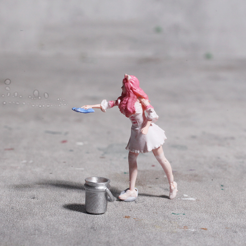 ミニ洗車と修理ガール 1:64 ミニフィギュアシーン装飾砂テ - Kids Toys Resale のレビューと価格