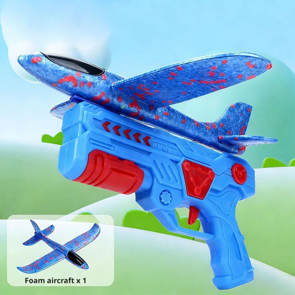 カタパルト飛行機ランチャーおもちゃフォームグライダー航空機シ - Catapult Launcher Toy のレビューと価格