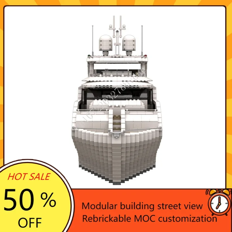 4657 個カスタム MOC スーパーヨット軍艦モデルテクニ - Kids Toys Xmas のレビューと価格