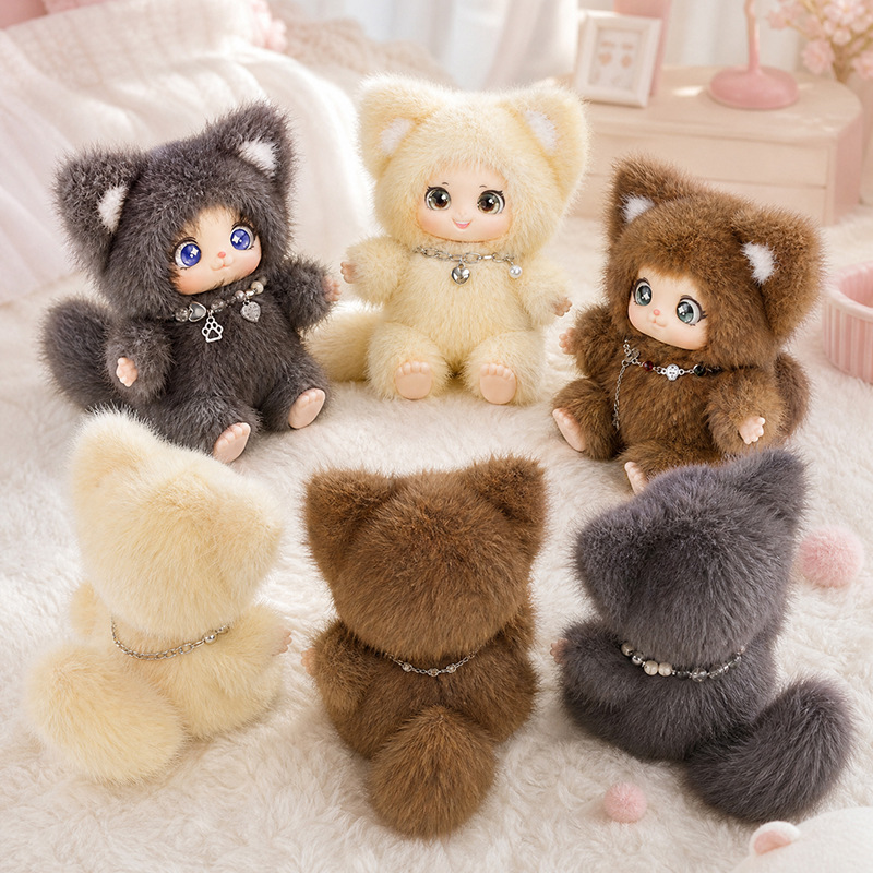 18cmの新しい可愛い家族向けキツネのぬいぐるみペンダント、 - Kids Toys Animal のレビューと価格
