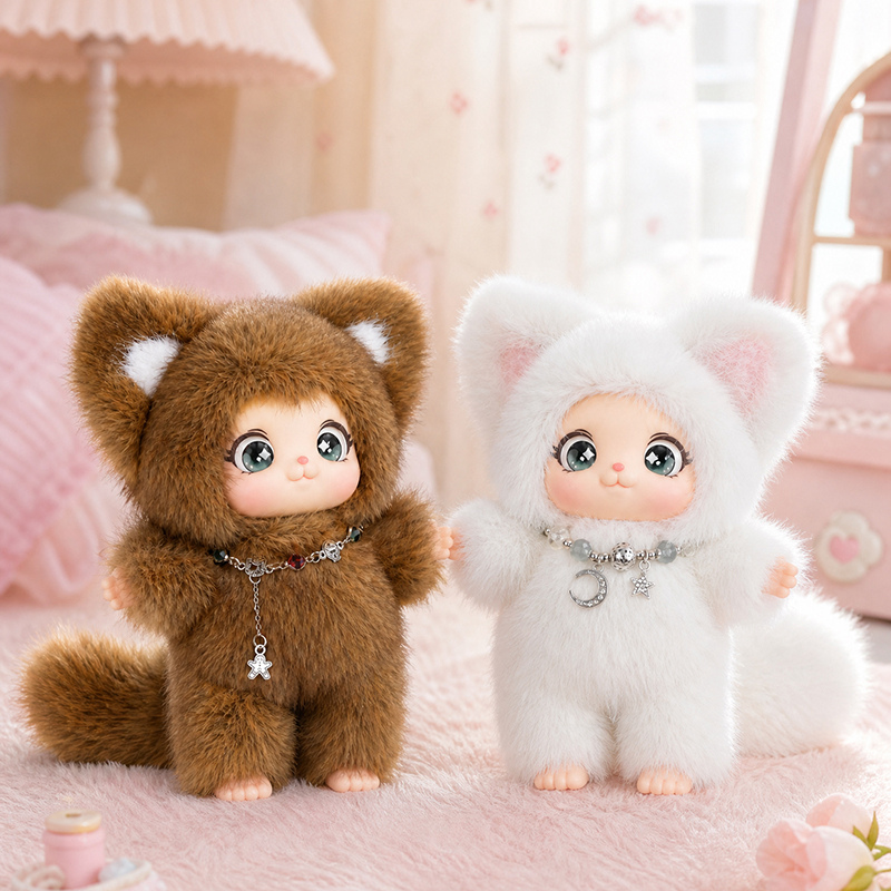 18cmの新しい可愛い家族向けキツネのぬいぐるみペンダント、 - Kids Toys Animal のレビューと価格