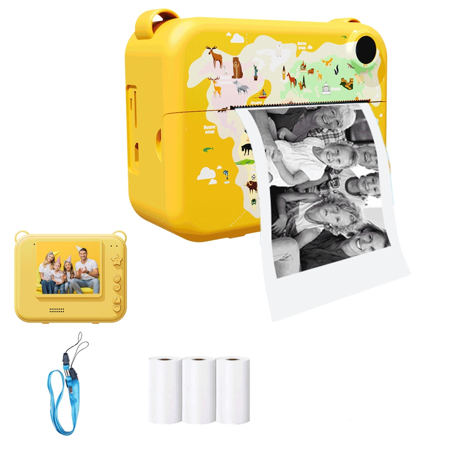 子供のためのミニポータブルカメラ,サーマルプリンター,インス - Kids Toys Videos のレビューと価格