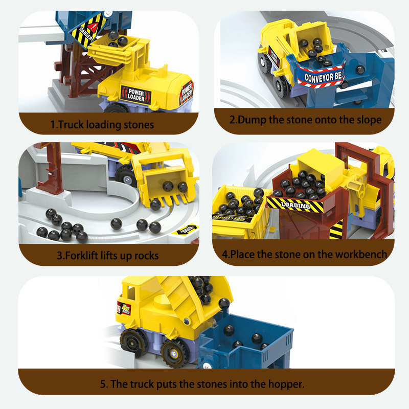 アドベンチャー動力鉄道車両レースレールセット電気工学車両玩具 - Kids Toys Under 1 Year のレビューと価格