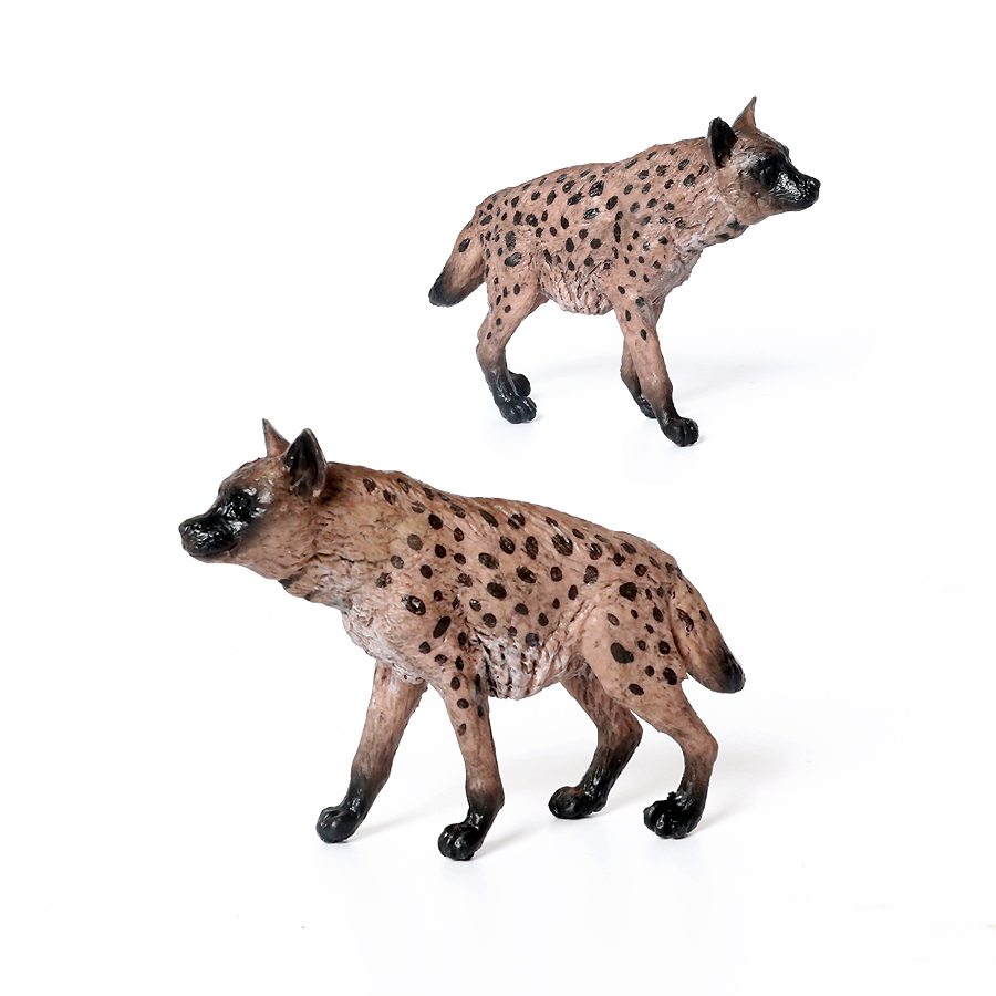 リアルなプラスチック野生動物ハイエナ、たてがみオオカミ、アフ - Kids Toys Under 1 Year のレビューと価格
