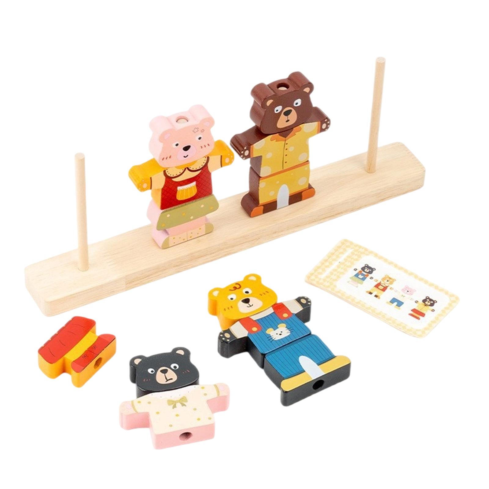 子供用教育用木製積み木、形状分類パズル、就学前学習と運動能力 - Wooden Blocks Stacking のレビューと価格