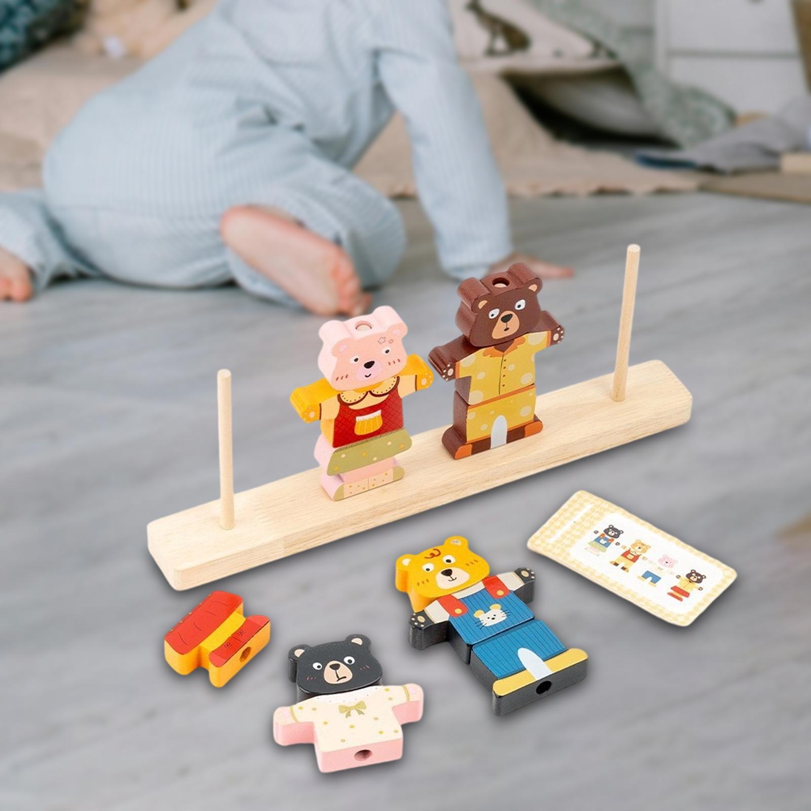 子供用教育用木製積み木、形状分類パズル、就学前学習と運動能力 - Wooden Blocks Stacking のレビューと価格