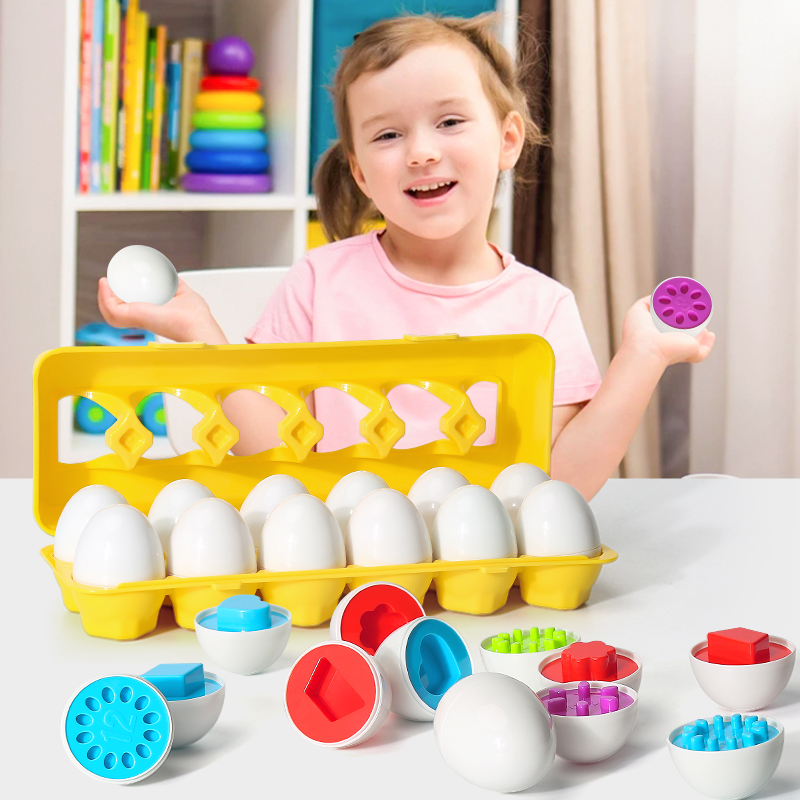 卵ネジ 3D パズルモンテッソーリ学習教育数学おもちゃ子供形 - Kids Toys 2 Year Old のレビューと価格